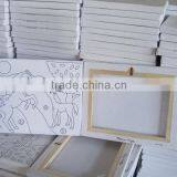 Stretched Canvas Line Canvas Set for Kids