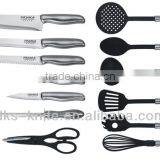 Set of 14 PCS New Design Cooking Knife Set With Hollow Handle Stainless Steel With Wooden Block KH1307 thumbnail-2