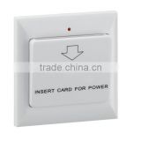 Hot sale high quality hotel energy saving wall switch/Inserting Key card switch