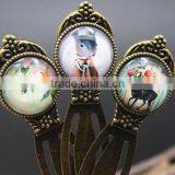 2016 IN STOCK Wholesale Retro Beaded Bow Butterfly Knot Mermaid Carved Personalized Retro Metal Bookmarks Quality Choice thumbnail-5