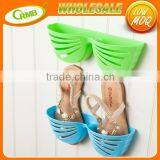 Butterfly Style Wall Mounted Hanging Plastic Shoe Rack DIY Shoe Storage Rack