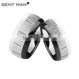 Distribute Factory Made Derictly High Polishing Steel Good Quality Lowest Cost White CZ Stone Ceramic Rings thumbnail-1