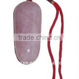 90x40mm rose quartz gemstone massager