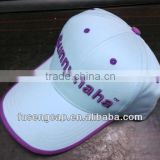white embroidered golf cap