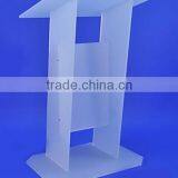 Modern White Acrylic Lectern Podium