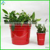 Red Melamine Plant Pot Wholesale thumbnail-1