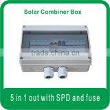 Five Inputs One Output Solar Strings Connect Box With SPD