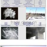 19mm Polypropylene Construction Fiber for Concrete Reinforcement
