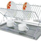 Kitchen Foldable Dish Rack With 430 Stainless Steel Tray