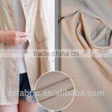 ZHENGSHENG Linen Blended Fabric Stretch Twill Solid Dyed Fabric for Autumn Garment Coat Fabric