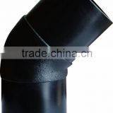 PE 180mm injection molding 45 degree elbow of polyethylene pipe fittings