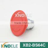 60mm Mushroom Emergency Stop Waterproof Push Button Cap Red XB2-BS64C