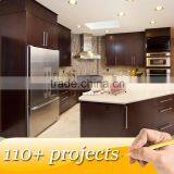 Multifunctional Custom Dark Brown Kitchen Furniture