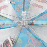 Manual Open Plastic Cartoon Character Print Straight Kids Umbrella thumbnail-4