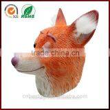 Halloween Masquerade Masks Latex Animal Fox Head Mask thumbnail-3