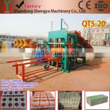 China made best selling QT5-20 high quality hydraulic hollow block making machine for Malaysia