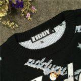 Jacquard Knitting Nice Sweater for Girls With Embroidery thumbnail-3