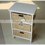Exclusive Fashion Design High Quality Handmade Customized Wooden Cabinet With Wicker Drawers thumbnail-5