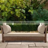 2017 Trade Assurance New Style comfortable pe rattan handmade outdoor garden and patio daybed furniture