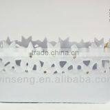 White Ceramic Vase With Crystals From Swarovski thumbnail-1
