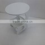 White Fashion Round Wooden Table Tea Table thumbnail-2