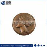 Custom Antique Famous Lady Head Commemorative Medallion thumbnail-1