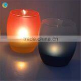 Electroplate Frosting Egg Shape Glass Candle Holder Candlestick thumbnail-4