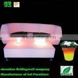 UV-resistant Glowing Illuminated Rechargeable Interactive LED Table DJ Party LED Lounge Furniture Table thumbnail-1