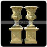 Decorative Garden Stone Pot Flowerpot Stand for Sale thumbnail-1