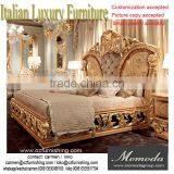 Momoda Super Fancy Luxuious Antique Solid Wood Italian Baroque Elegant European Style French Full Set Matched Golden Furniture thumbnail-1