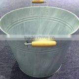 Bucket (White Washing With Wooden Handle) Big Size ,MSO-172 thumbnail-3