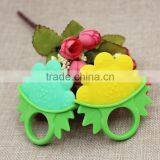 Two Colors Silicone Baby Teether thumbnail-1