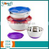 Personalized Kitchen Helper Silicone Bottom Stainless Steel Mixing Bowl Set thumbnail-2