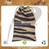 Cheap Low Cost Packaging Bag Made From Natural Jute Drawstring Bag thumbnail-1