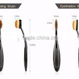 New Professional 10 Pcs Soft Oval Toothbrush Design Makeup Brush Sets Foundation Brushes Cream Contour Powder Blush Conceal thumbnail-5