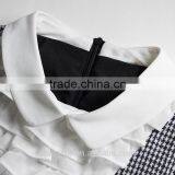 Winter Women Long Sleeve Dress Knitted Plaid Fashion Dress Casual Party Dress thumbnail-4