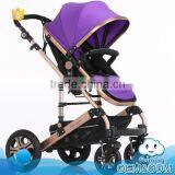 Most Popular Good Baby Child Products 2-in-1 Aluminum 5 Point Safety Buckle Fashion Stroller thumbnail-1