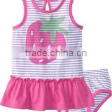 BABY GIRLS CLOTHING SET WITH CONTRAST RUFFLES