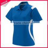 100% Polyester Antibacterial Fabric Wholesale Women Dry Fit Custom Polo Shirt thumbnail-1