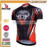 BEROY Wolf Short Sleeve Mountain Bicycle Cycling Tops, Custom Bike Cycling Jersey Wear thumbnail-1