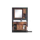 Solid Wood Bathroom Cabinet With Pretty Painting thumbnail-1