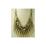 2012 New Design Gold Rhodium Plated Fashion Mixed Metal Necklace Jewelry thumbnail-1