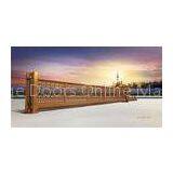 Cantilever Iron Villa Entry Automatic Sliding Gates With EMO Button