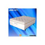 Foam mattress with memory foam topper
