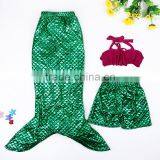 Swim Mermaid Tail Little Mermaid Swimming Costumes Swimsuit Hipster Tail for Girls thumbnail-6
