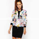 New Arrival Funny Printing Women Bomber Jacket Wholesale thumbnail-2