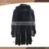 Wholesale Lastest Luxury Soft Mink Coat Jacket Hooded Woman Long Mink Fur Coat With Prices thumbnail-2