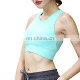 Green Mesh Insert Detachable Padding Bra Wholesale Gym Fitness Yoga Wear thumbnail-2