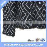 Open-front Custom Women Cardigan Black Plaid Long Sleeve V-neck Sweater thumbnail-6