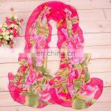 Wholesale New Design Fashion Printing Flora Chiffon Scarf thumbnail-3